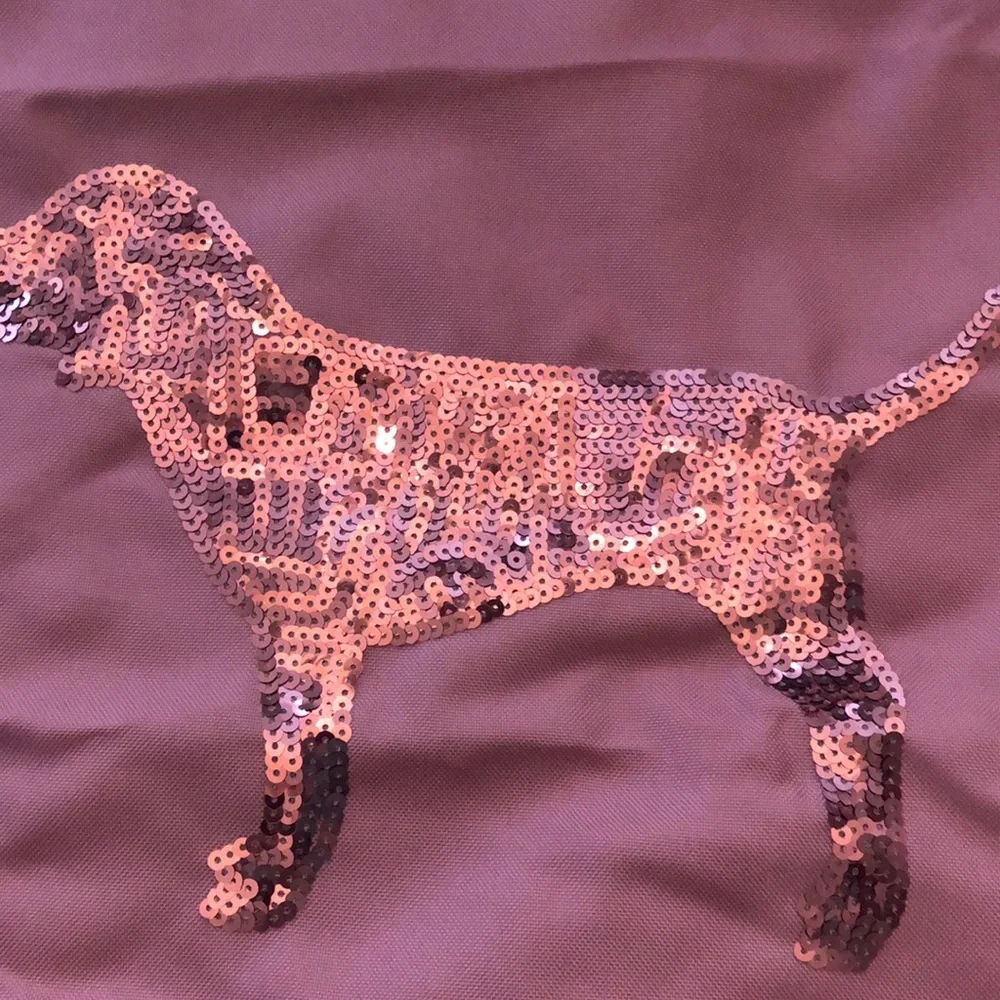 2016 PINK Victoria’s Secret Sequin Dog Tote Bag in Pink